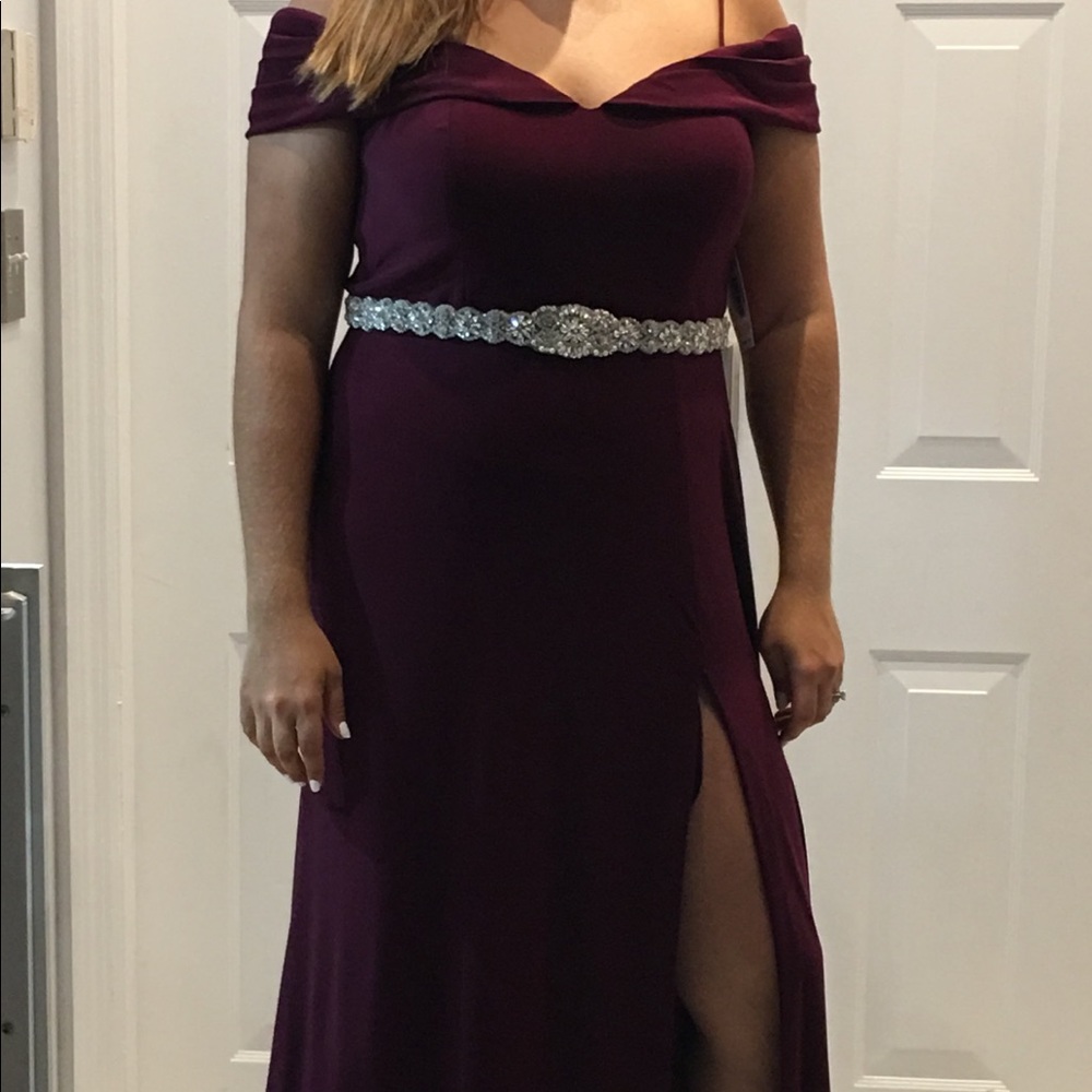 Morgan and Co burgundy dress